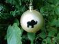 Preview: Weihnachtskugel mit Elefanten Gold Matt