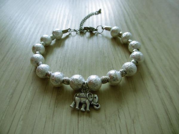 Elefant Perlen Silber