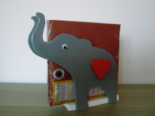Serviettenhalter Elefant Herz